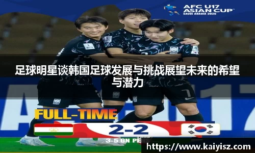足球明星谈韩国足球发展与挑战展望未来的希望与潜力